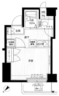 メインステージ神田岩本町II【3階】の間取り