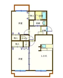 アムール高田【4階】の間取り