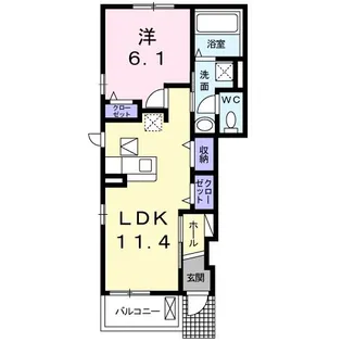 アーシャ【1階】の間取り