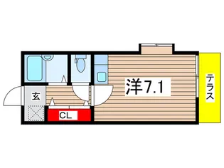 エクセルナミタ【1階】の間取り