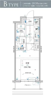 Laule a Yokohama【8階】の間取り