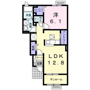 ストロベリ- クロップ【1階】の間取り