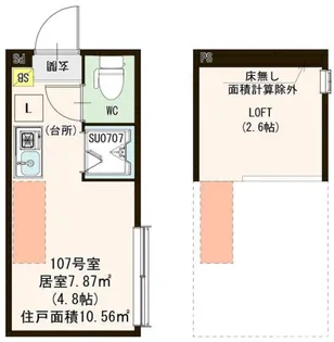 ハーモニーテラス志茂XVI【1階】の間取り