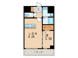 THE HILLS KOKURA【5階】の間取り