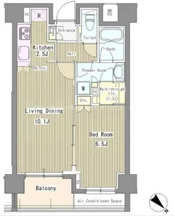 リベルテ月島【10階】の間取り