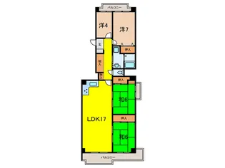 サンビオラ5番館【11階】の間取り