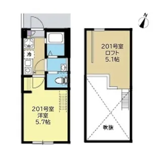 C.B.Grey東林間【2階】の間取り