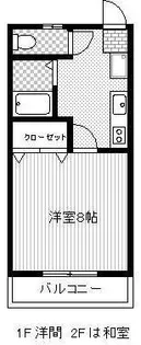 コーポグレイシャス【1階】の間取り