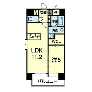 ロザリアン神水【5階】の間取り