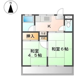 コーポ落合1【1階】の間取り