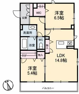 リバーフィールド【2階】の間取り