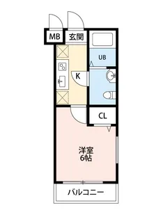 ウエストガーデン草加谷塚【2階】の間取り