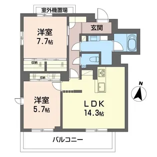 シエロエストレラード【4階】の間取り