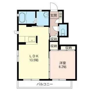 KAME house B【1階】の間取り