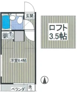 ユミハウス上井草【2階】の間取り