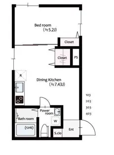 シルバーライズ亀戸【1階】の間取り
