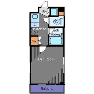 ルーブル中目黒弐番館【2階】の間取り