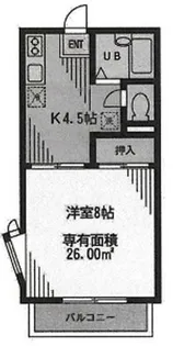 ベルローズ梶ヶ谷【2階】の間取り
