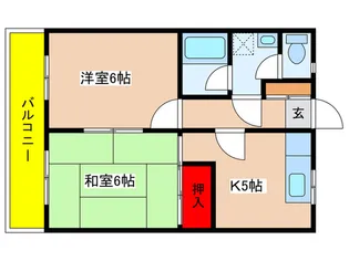 キャッスル山田【1階】の間取り