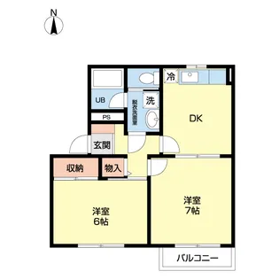 ハイム東金 A【2階】の間取り