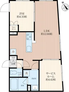 STRIPES 用賀II【4階】の間取り