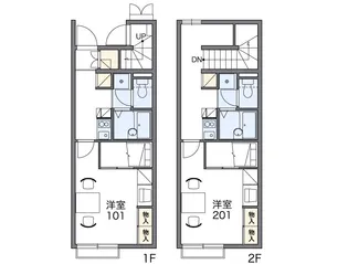レオパレス南山【2階】の間取り