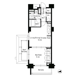 パークアクシス文京ステージ【4階】の間取り