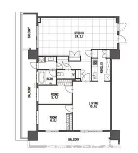 THE LINDOS【3階】の間取り