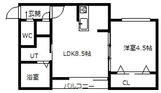 mon style大通東【3階】の間取り