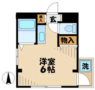 パルコモンクロダ【2階】の間取り