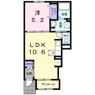 ゴスホーク G【1階】の間取り