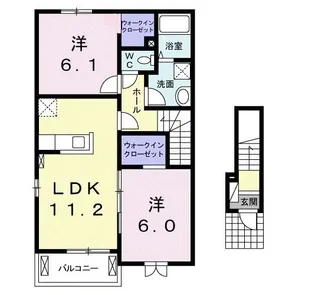 リバーサイドそれいゆI【2階】の間取り