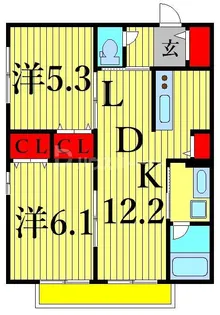 イレブン【2階】の間取り