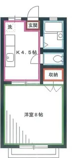 カーサブランカ【2階】の間取り