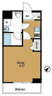 パティーナ蒲田【2階】の間取り