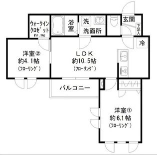 ヴィラローレル【3階】の間取り