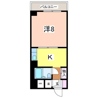 コープ野村万代【9階】の間取り