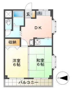 メゾンリーブル【2階】の間取り