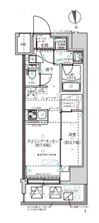 スパシエ新板橋【4階】の間取り