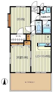 ウエストヒルズ【2階】の間取り