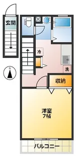 パークサイド東伏見南【2階】の間取り
