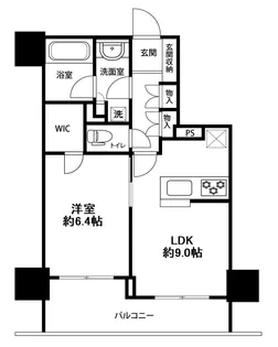 ライオンズ四谷タワーゲート【8階】の間取り