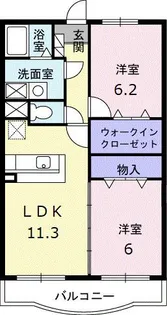 エテルノ・グランデ壱番館【2階】の間取り