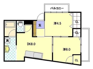 ゼンザピア【1階】の間取り