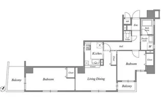 オーパスホームズ白山【9階】の間取り