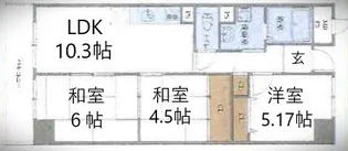 サンクラッソ神戸大開通stationfront【7階】の間取り