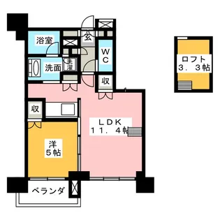 レジディア新宿イーストII【10階】の間取り