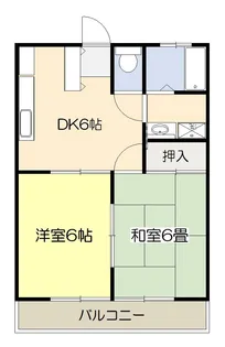 クレストハイツ【2階】の間取り