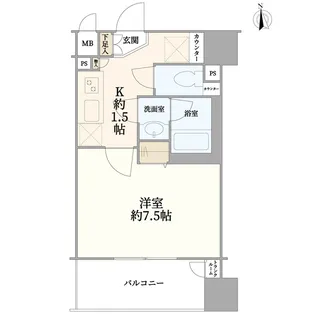 プライブ恵比寿【8階】の間取り