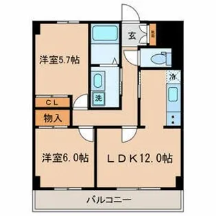 サンタモニカ【2階】の間取り